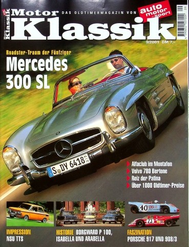 Deckblatt Motor Klassik (09/2001)